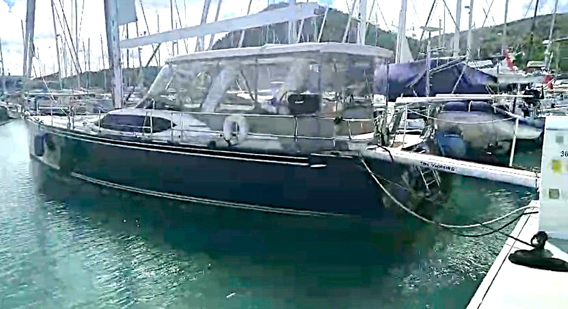 Exodus docked in Antigua marina